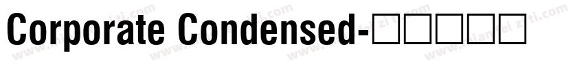 Corporate Condensed字体转换